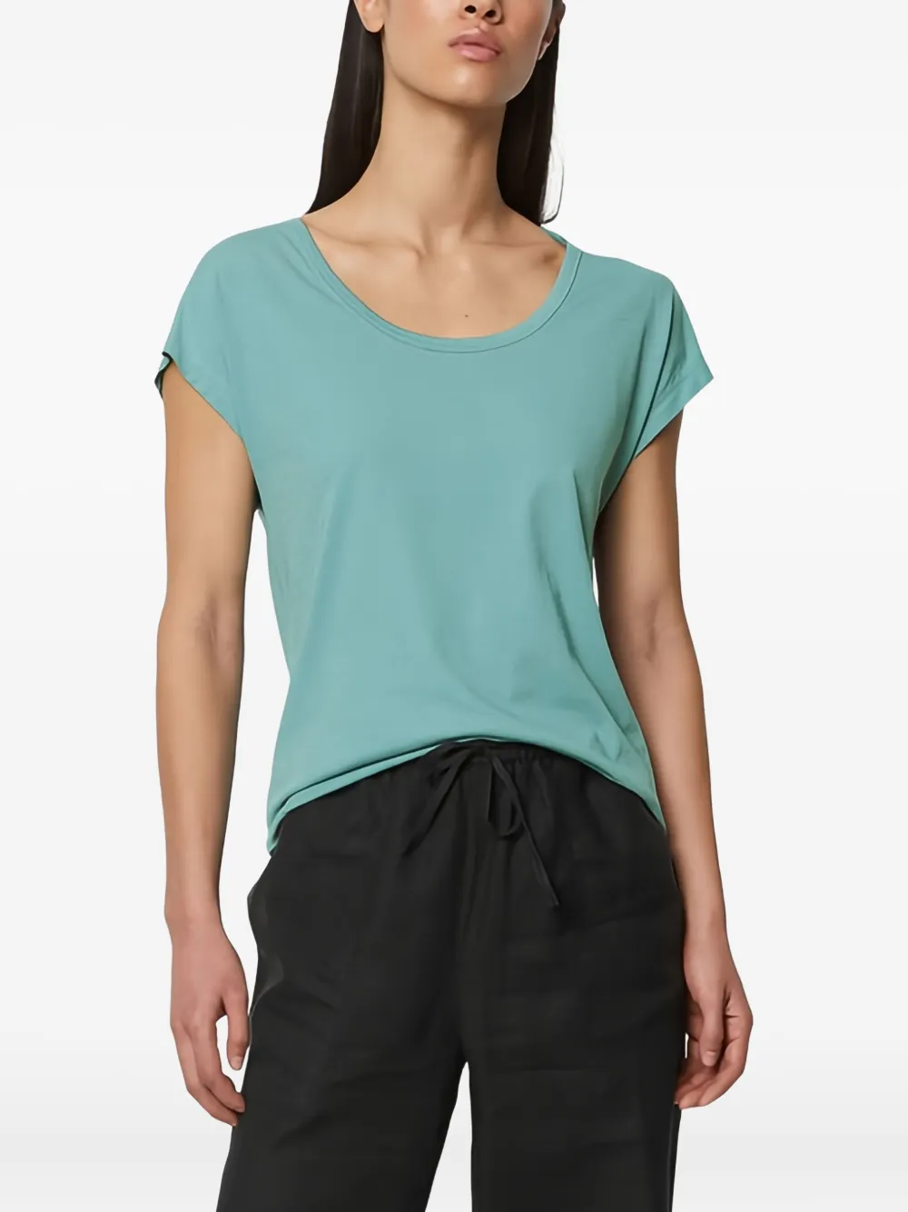 Marc O'Polo scoop neck cap sleeve T-shirt | T-Shirts & Jersey Shirts | Image 2