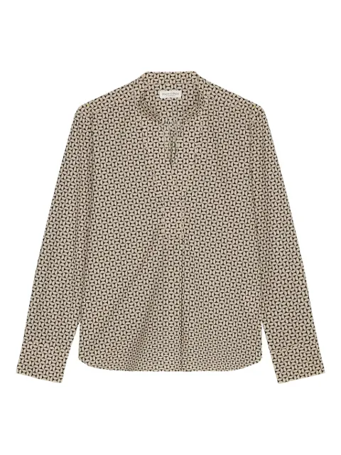 Marc O'Polo patterned collared blouse