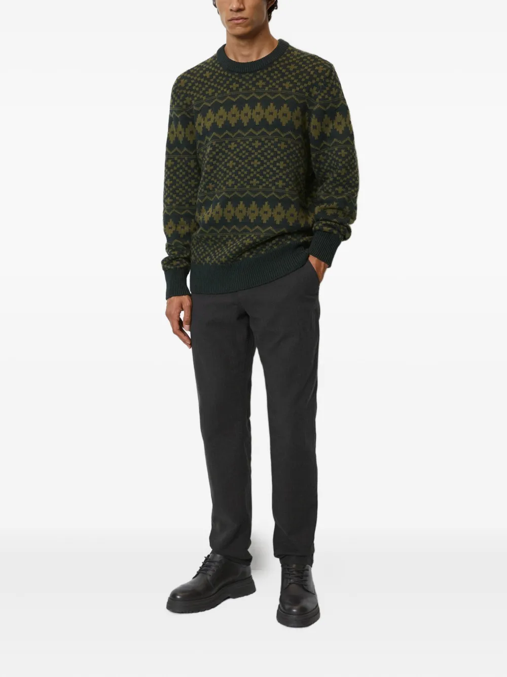 Marc O'Polo patterned crew-neck sweater | Knitted Sweaters | Image 2