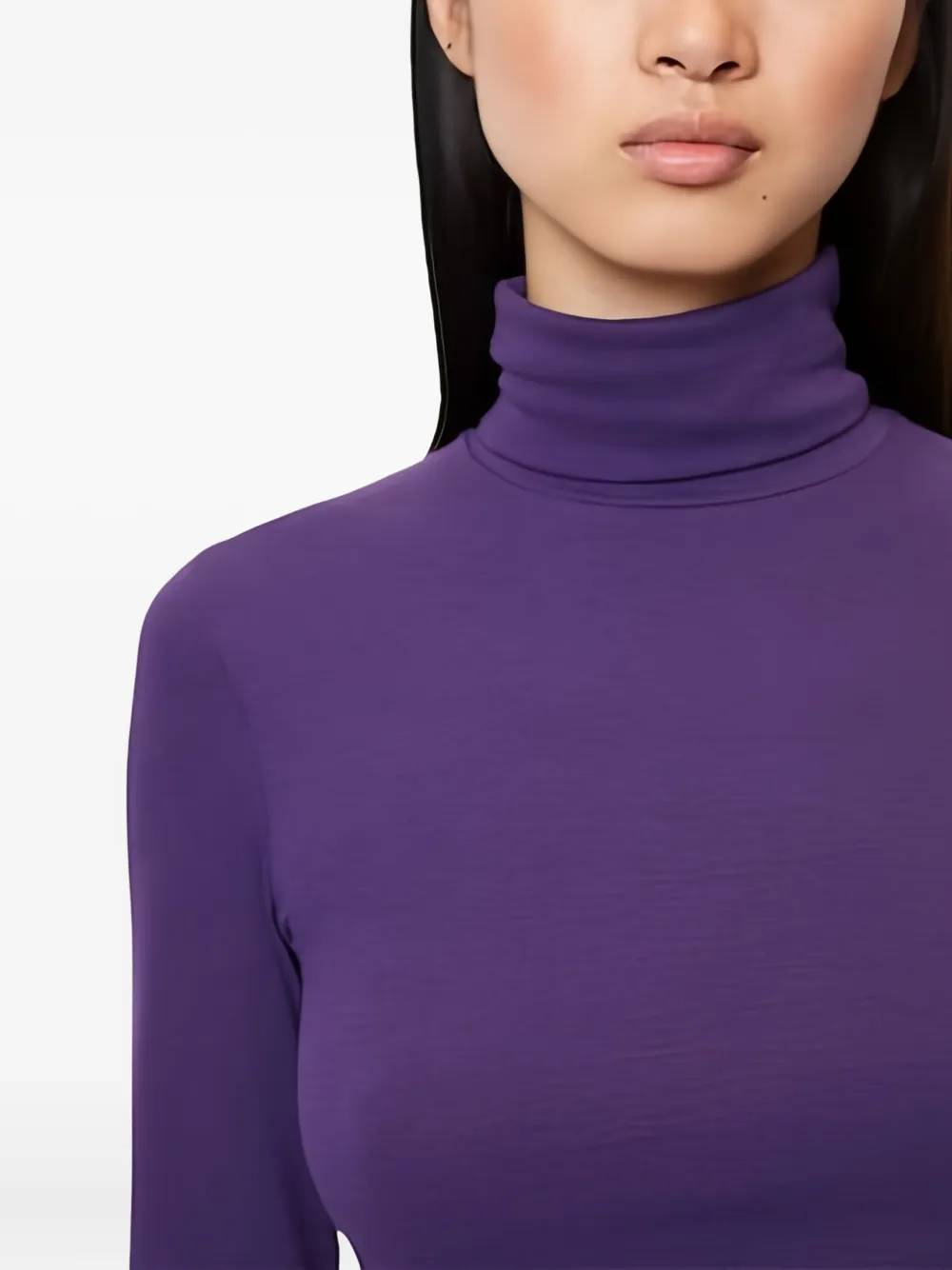 Marc O'Polo Top met col en lange mouwen Paars