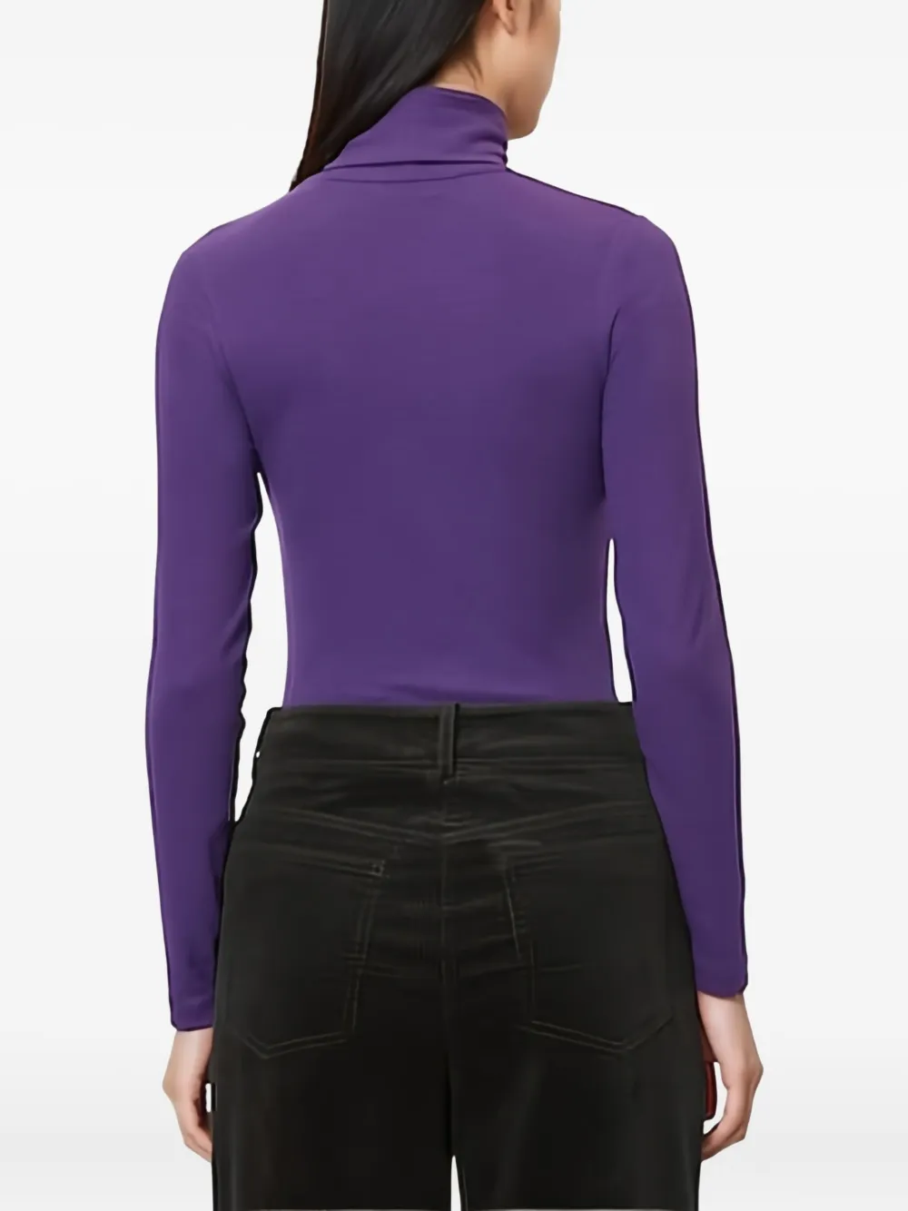 Marc O'Polo Top met col en lange mouwen Paars
