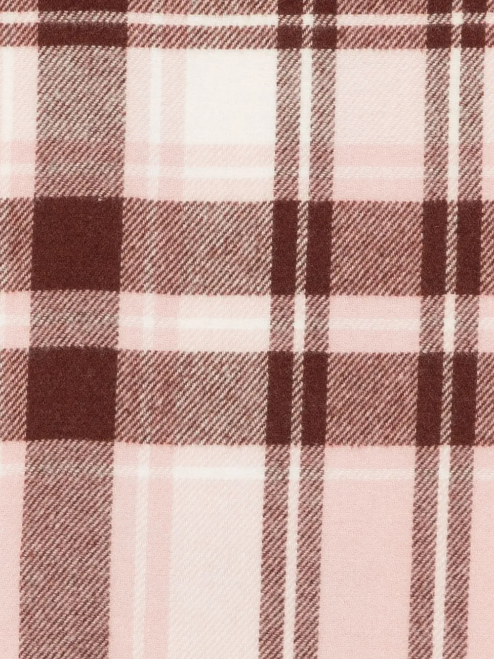 Marc O'Polo check-pattern fringe-edges scarf - Beige