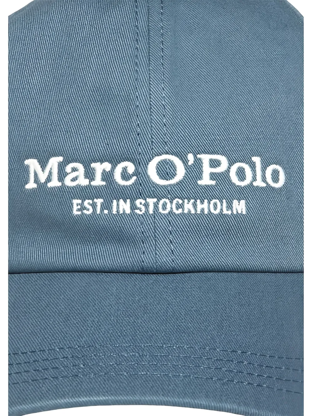 Marc O'Polo Pet met geborduurd logo Blauw