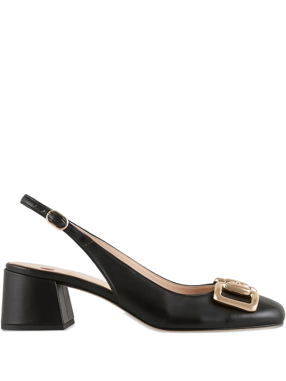 Hogl Mary buckle-embellished slingback pumps Black