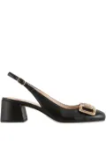 Hogl Mary buckle-embellished slingback pumps - Black