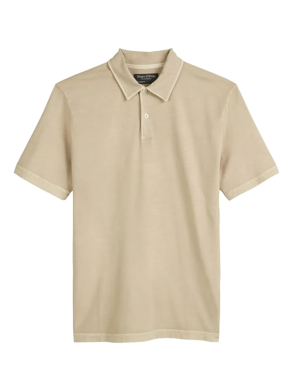 Marc O'Polo Button-up poloshirt Beige