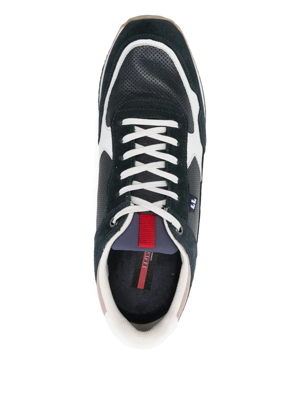 Lloyd leather panelled suede sneakers Blue