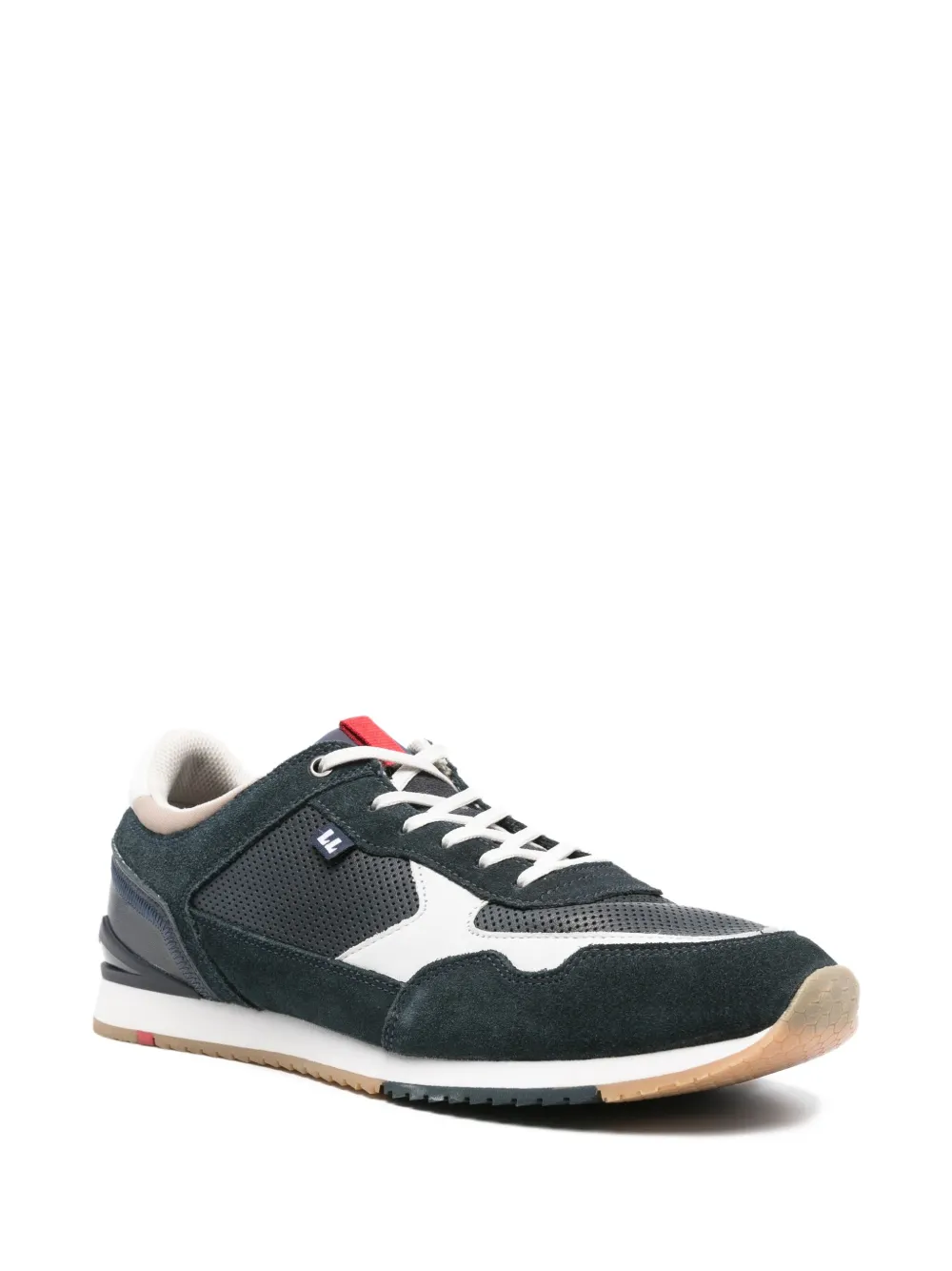 Lloyd leather panelled suede sneakers Blue