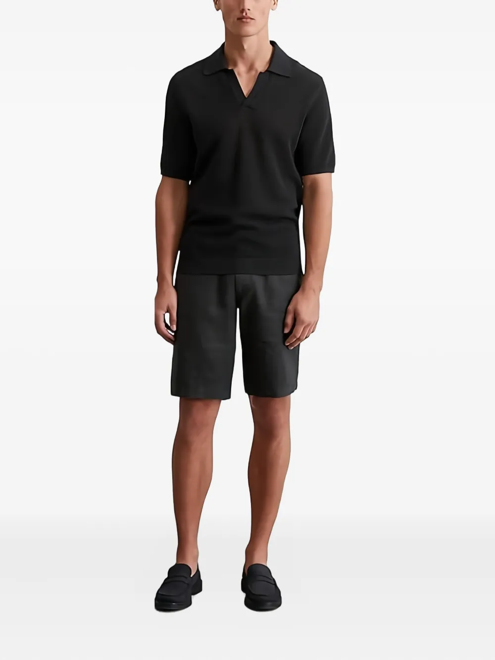 Marc O'Polo Linnen shorts Zwart