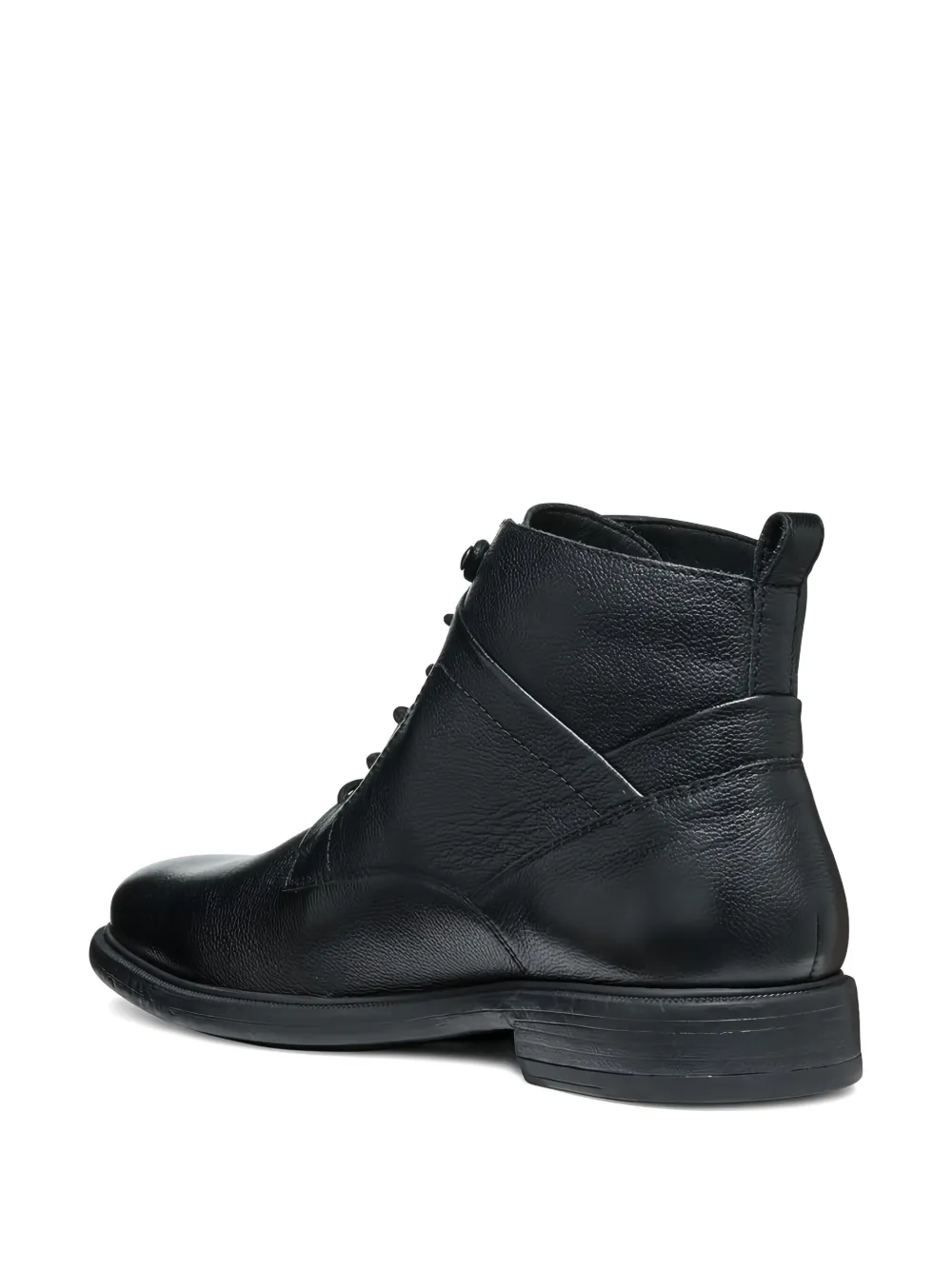 Geox Terence lace-up leather boots Black