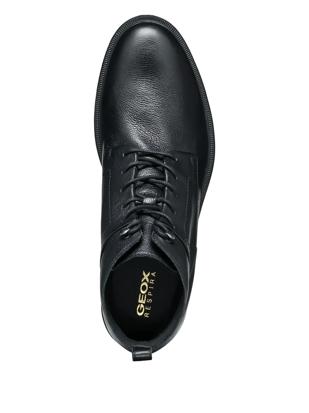 Geox Terence lace-up leather boots Black