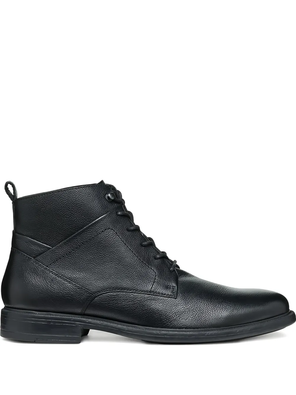 Geox Terence lace-up leather boots Black
