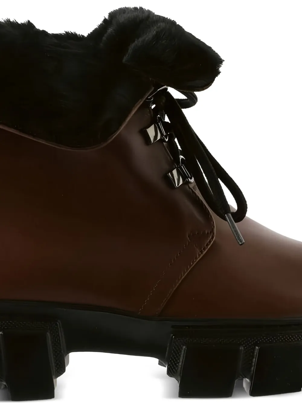Hogl Winter chunky-sole lace-up ankle boots Brown