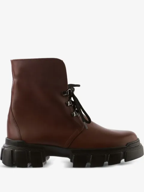 Hogl botines Winter con suela gruesa y agujetas