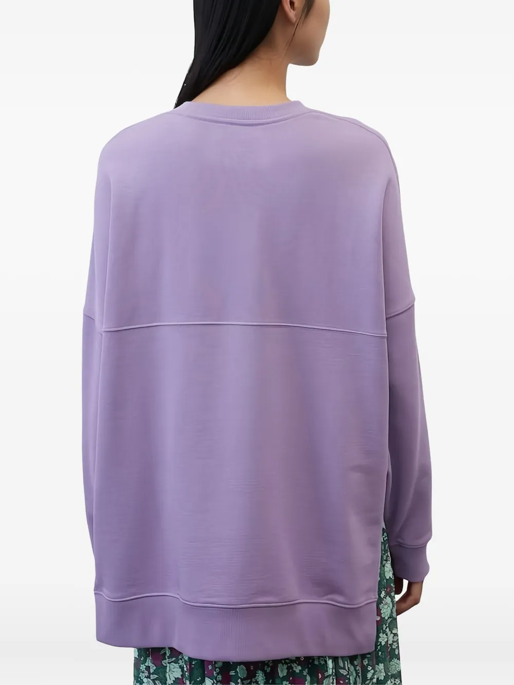 Marc O'Polo Sweater met geborduurd logo Paars