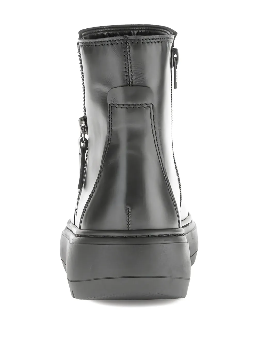 GABOR leather ankle boots Black