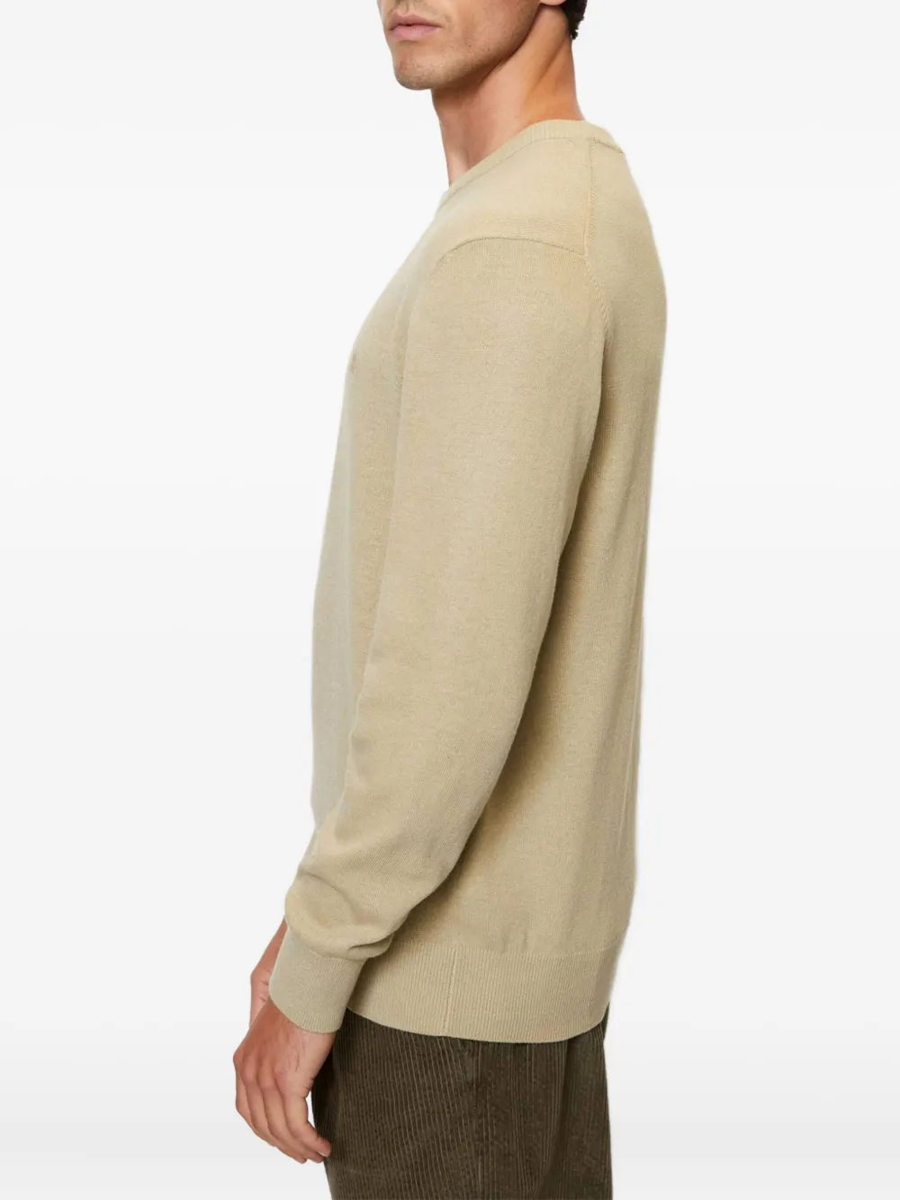 Marc O'Polo Trui met ronde hals Beige