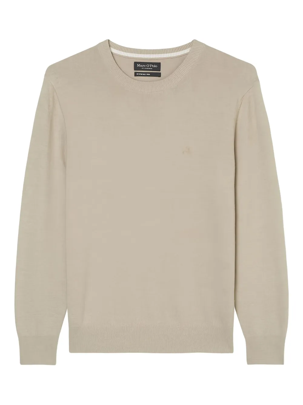 Marc O'polo Crew Neck Knitted Sweater In Neutral