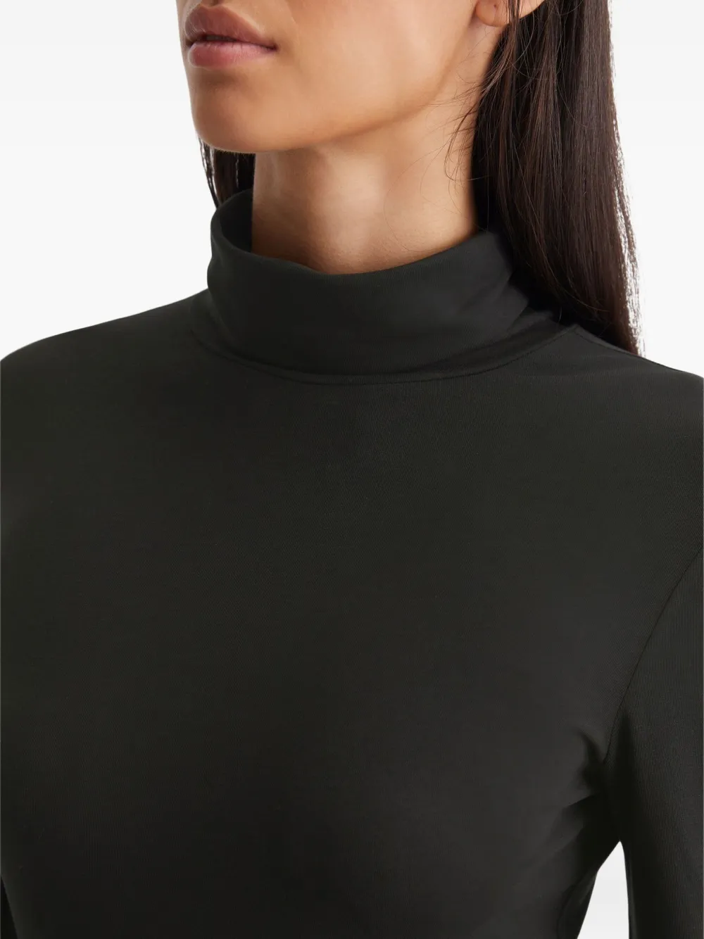 Marc O'Polo Top met col en lange mouwen Zwart