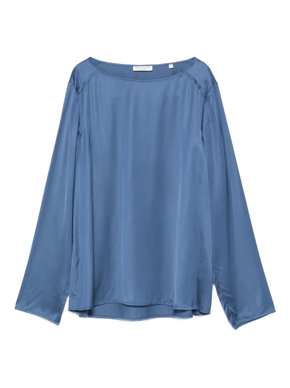 Marc O'Polo Top met boothals en lange mouwen Blauw
