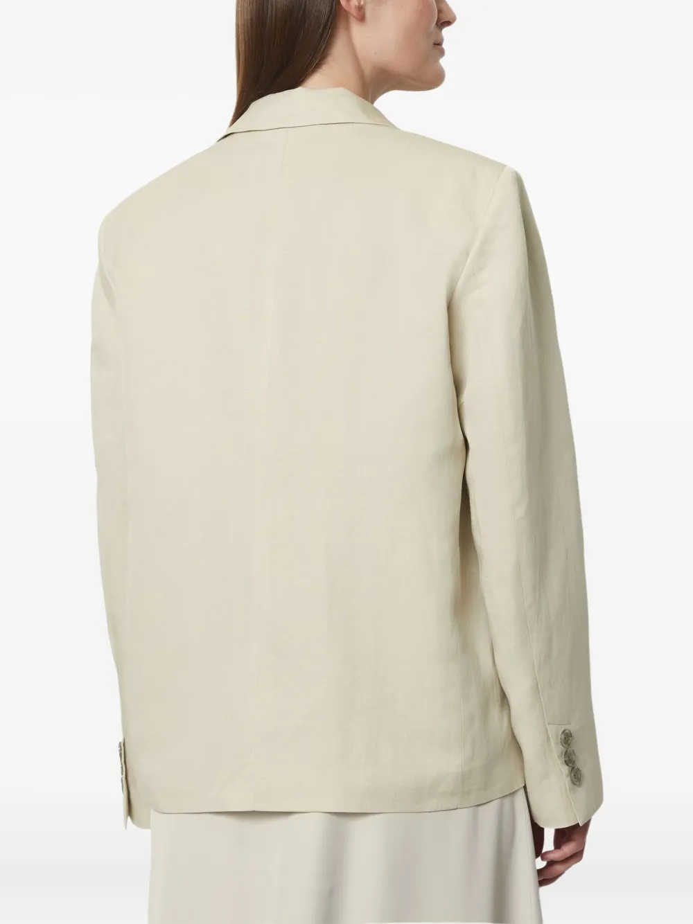 Marc O'Polo Blazer met enkele rij knopen Beige