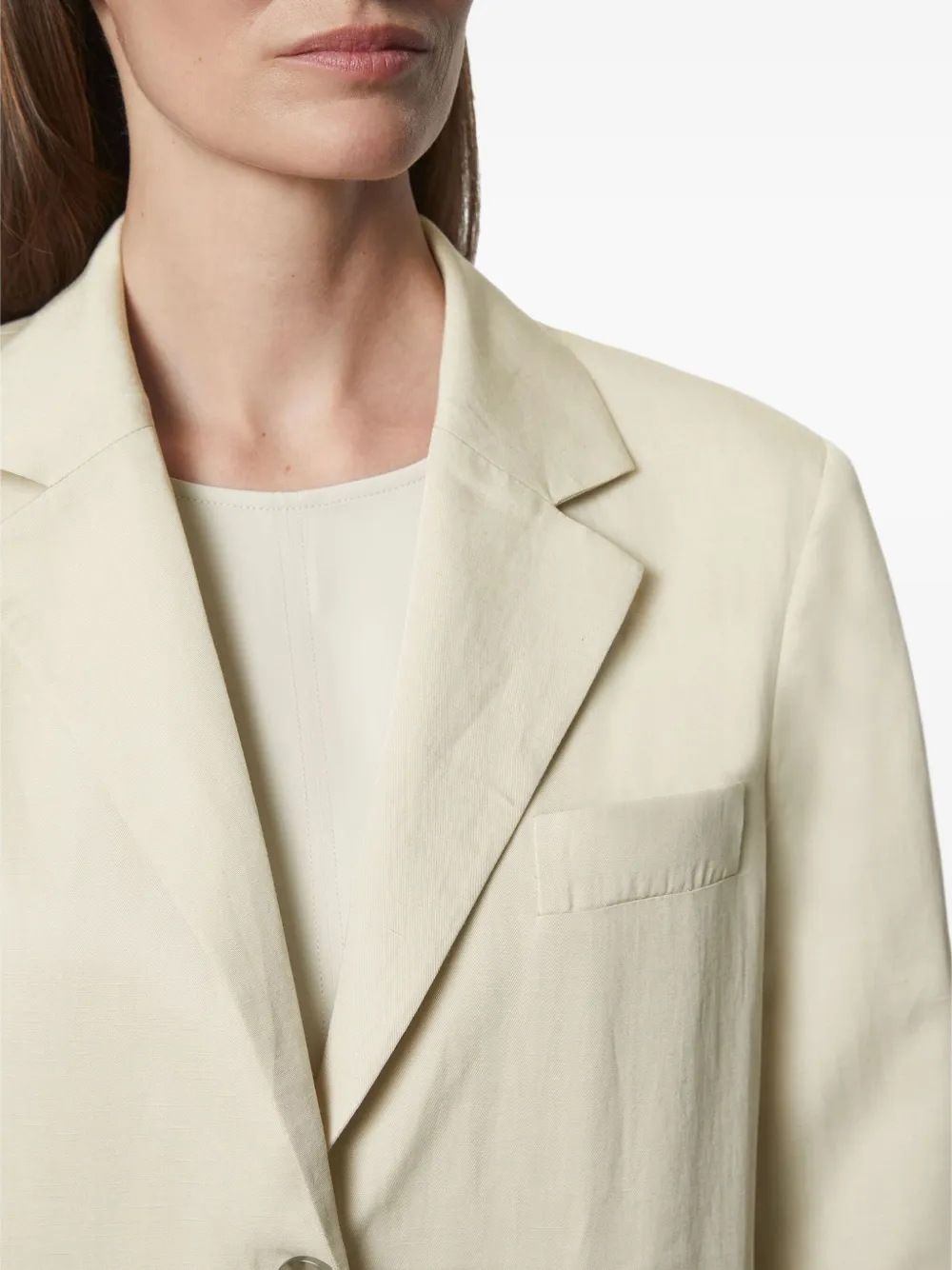 Marc O'Polo Blazer met enkele rij knopen Beige
