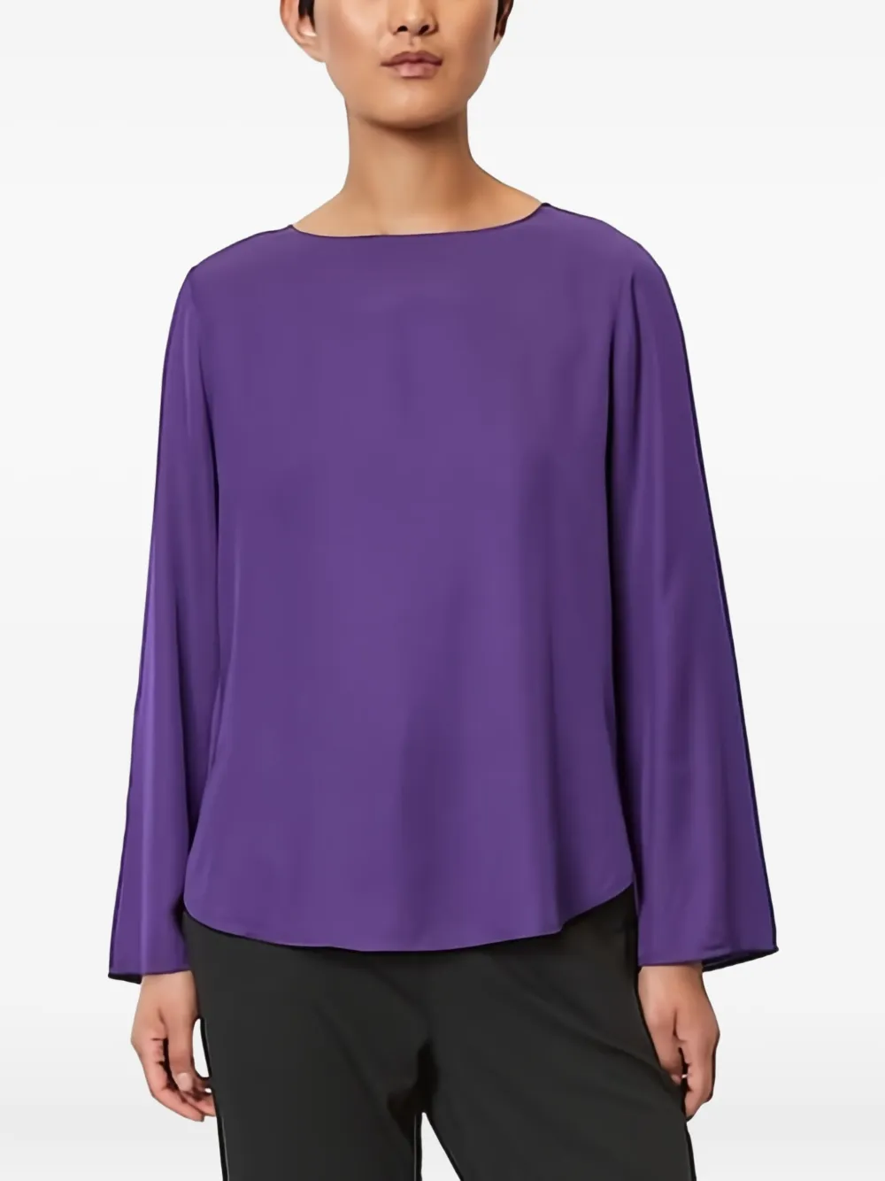 Marc O'Polo Blouse met klokmouwen Paars