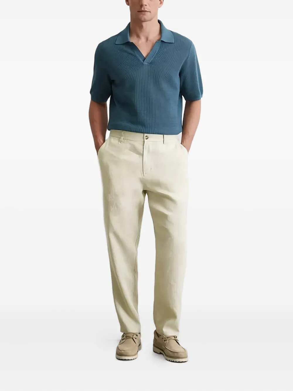 Marc O'Polo Linnen chino Beige