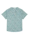 Marc O'Polo geometric-print short-sleeve top - Blue