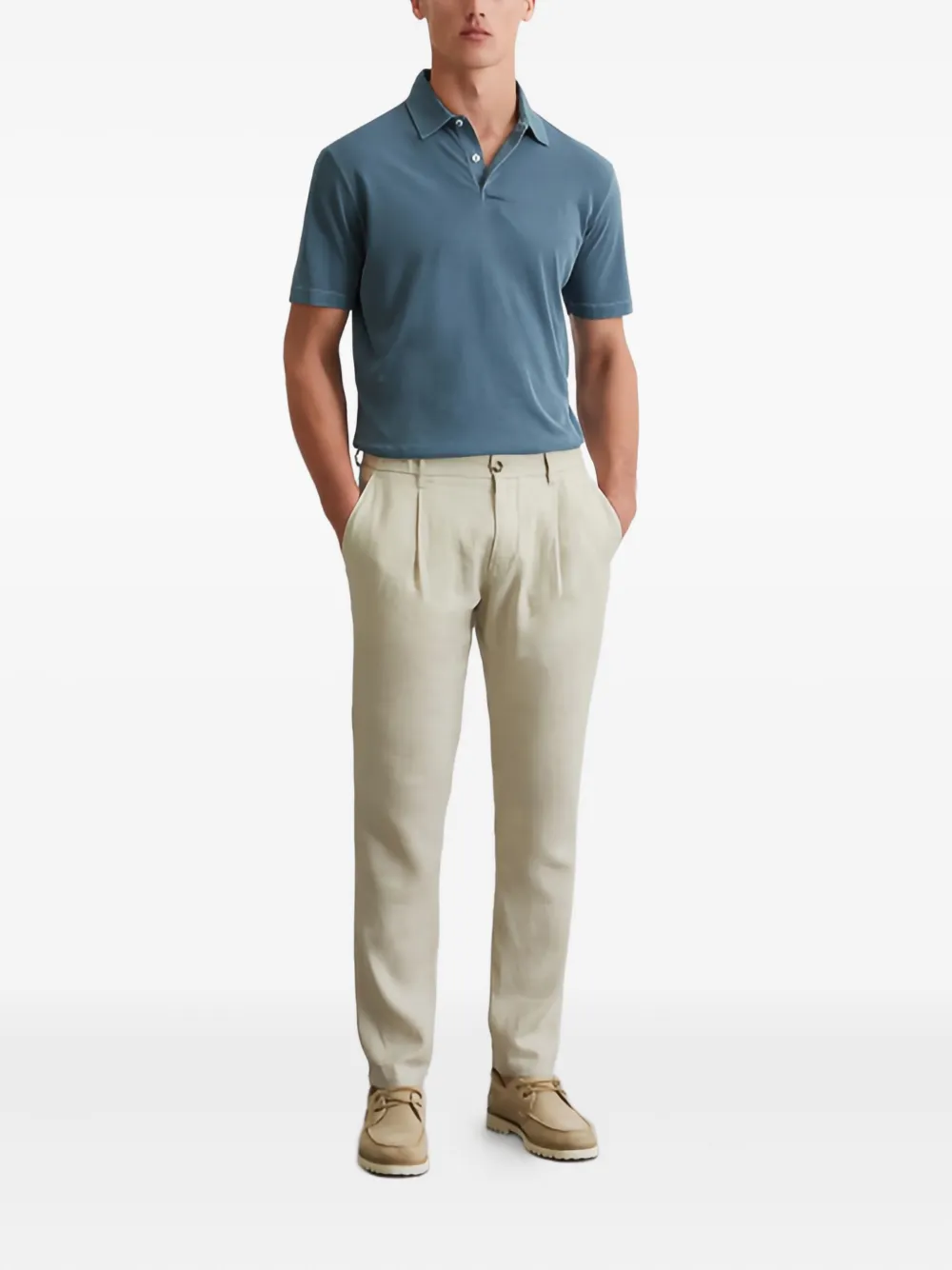 Marc O'Polo Katoenen poloshirt Blauw