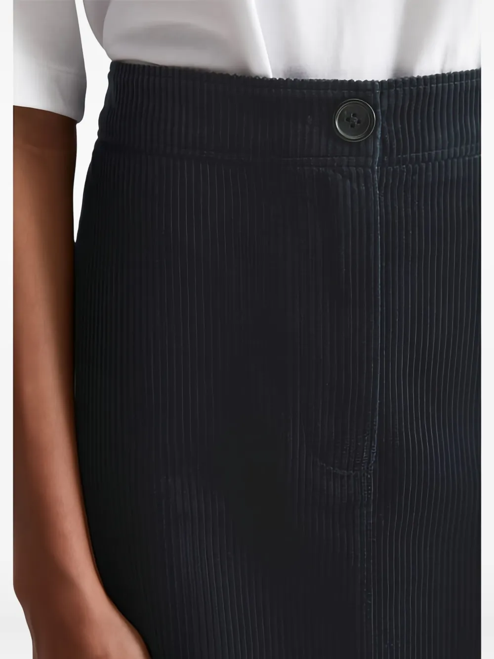Marc O'Polo Ribfluwelen mini-rok Blauw