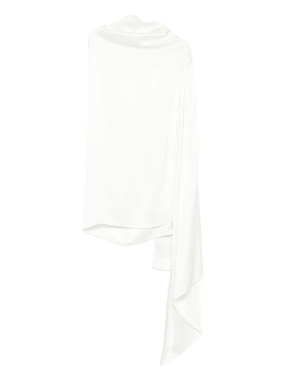 Magda Butrym Draped Blouse In White
