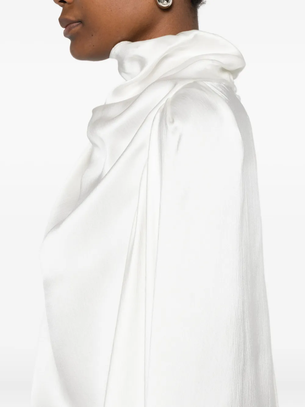 Magda Butrym Draped Blouse In White