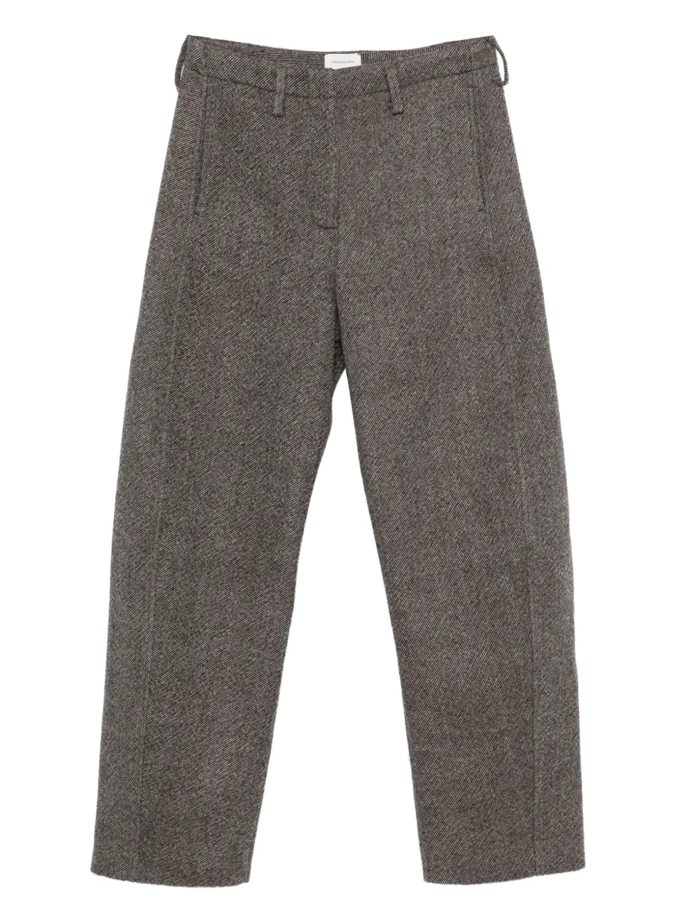 Magda Butrym herringbone trousers - Grigio