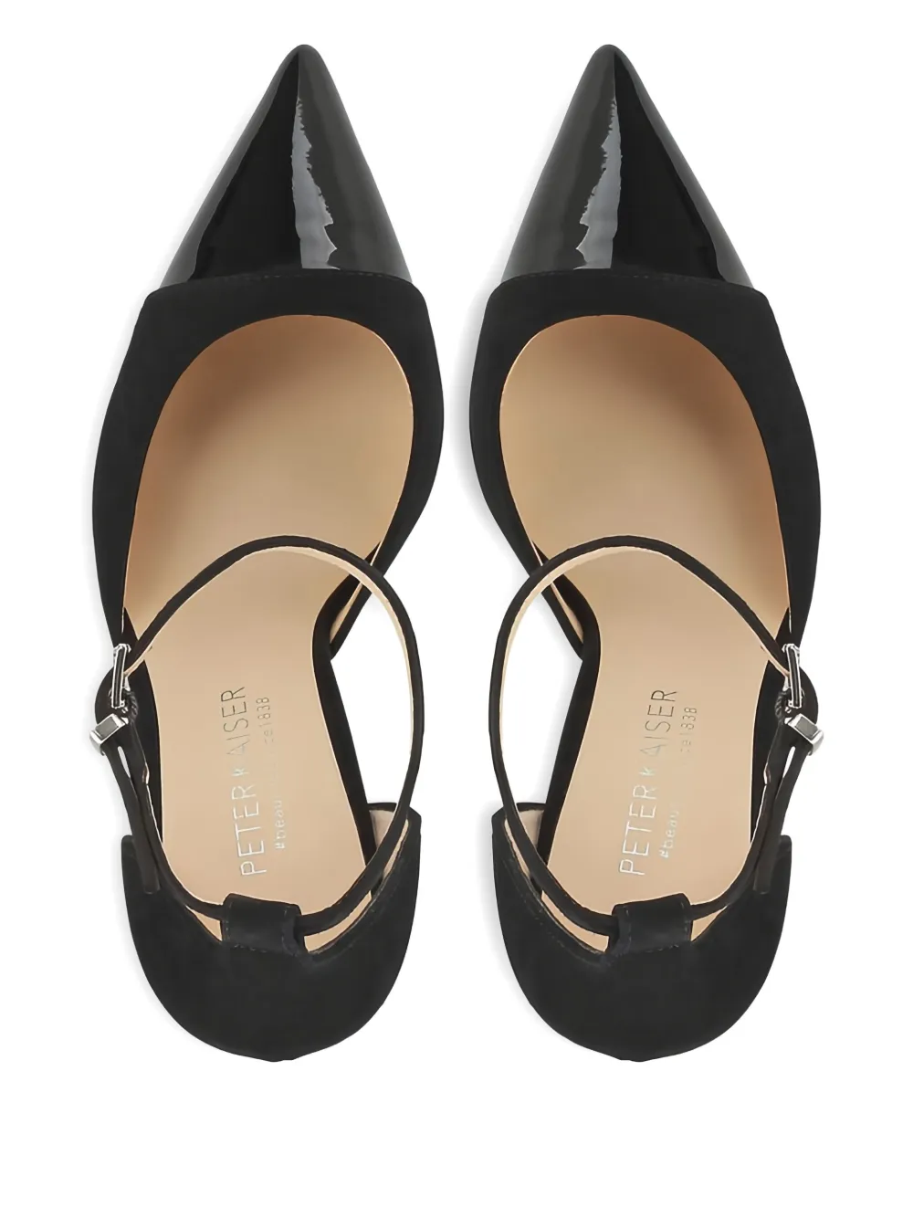 PETER KAISER patent-trimmed stiletto pumps Black