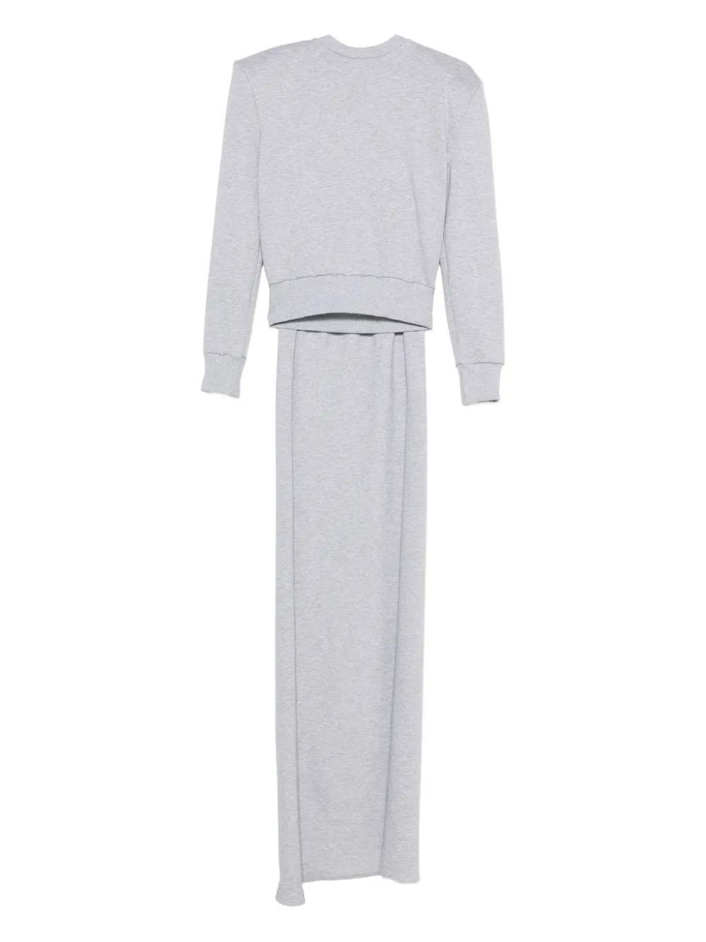 Magda Butrym draped-detail crew-neck sweatshirt | Grey | Image 1
