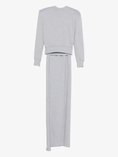 Magda Butrym draped-detail crew-neck sweatshirt