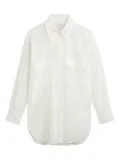 Marc O'Polo sheer button-up shirt - White