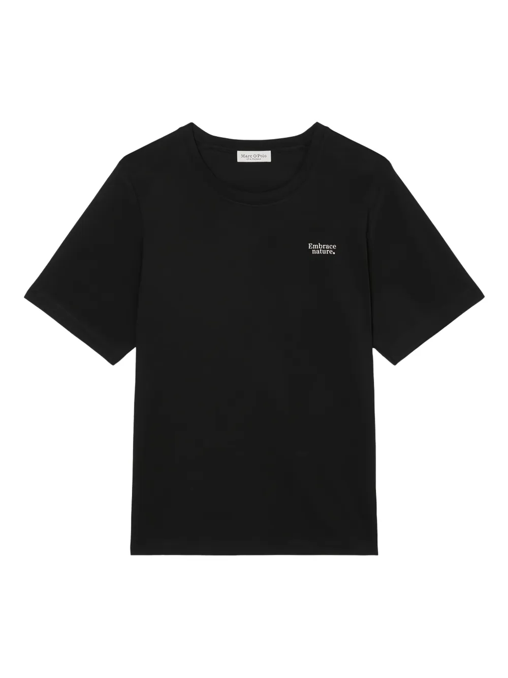 Marc O'Polo slogan-print cotton T-shirt | Black | Image 1