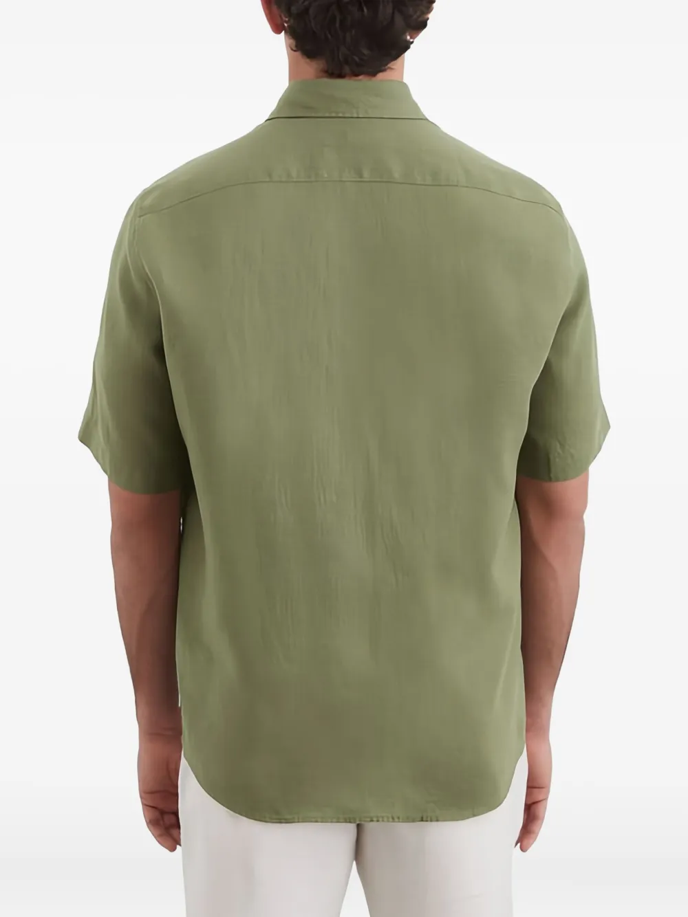 Marc O'Polo Button-down overhemd met korte mouwen Groen