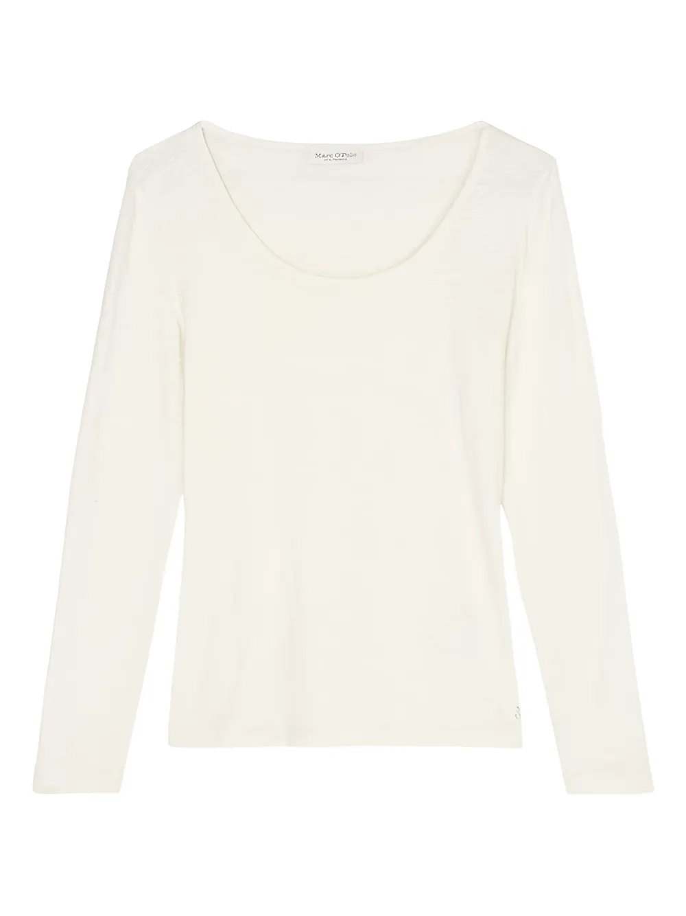 Marc O'Polo scoop-neck long-sleeve top | Neutrals | Image 1