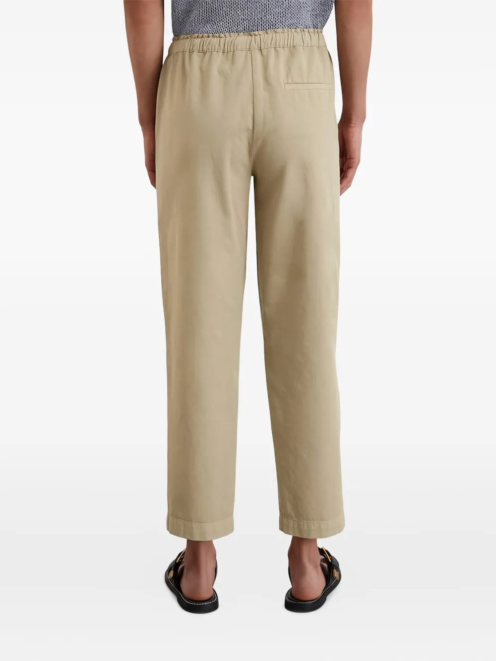 Marc O'Polo Broek met elastische tailleband Beige