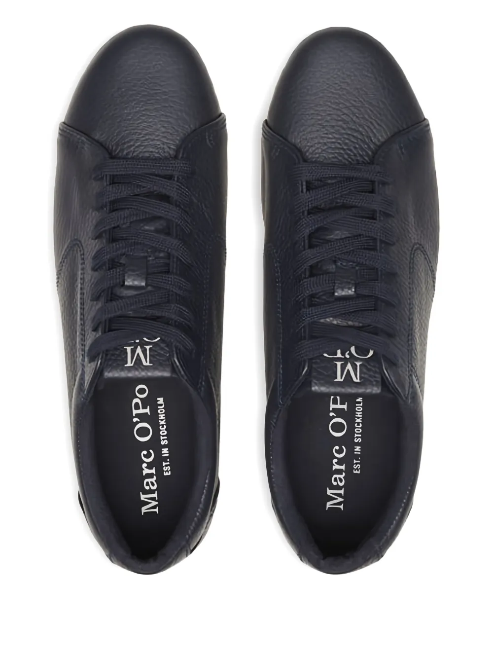 Marc O'Polo leather lace-up sneakers Blue