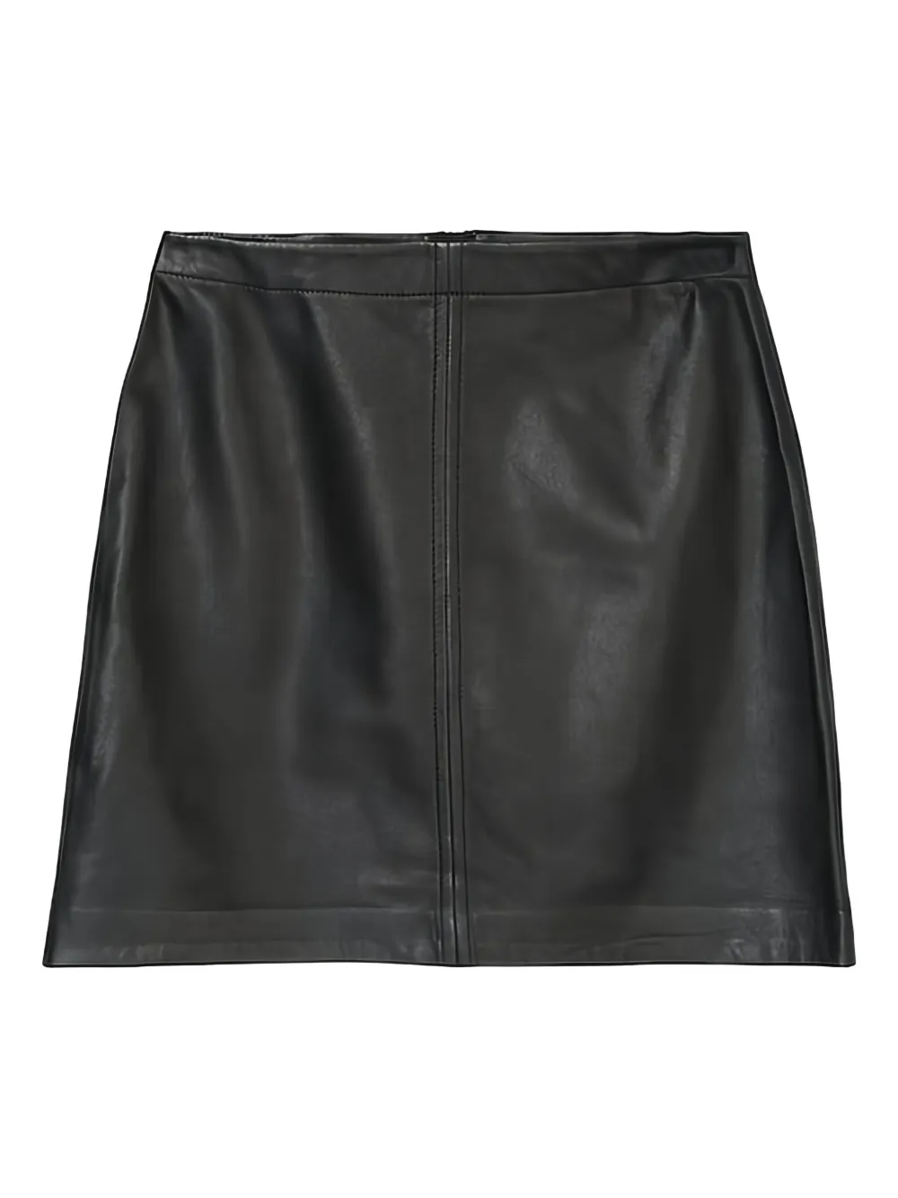 Marc O'Polo leather mini skirt | Black | Image 1