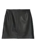 Marc O'Polo leather mini skirt - Black
