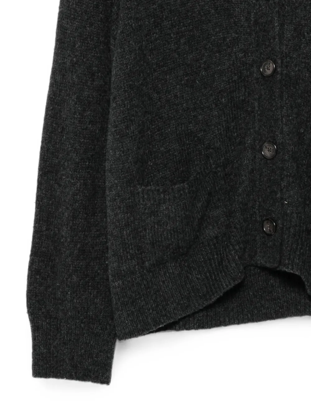 Marc O'Polo Vest met V-hals en knoopsluiting Grijs