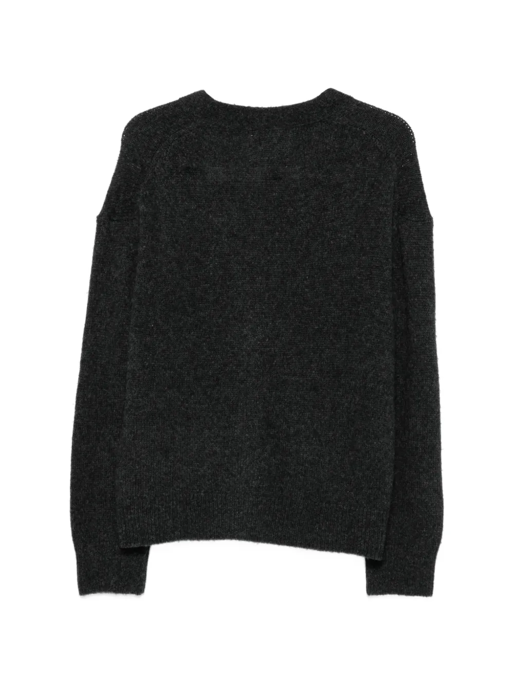 Marc O'Polo Vest met V-hals en knoopsluiting Grijs