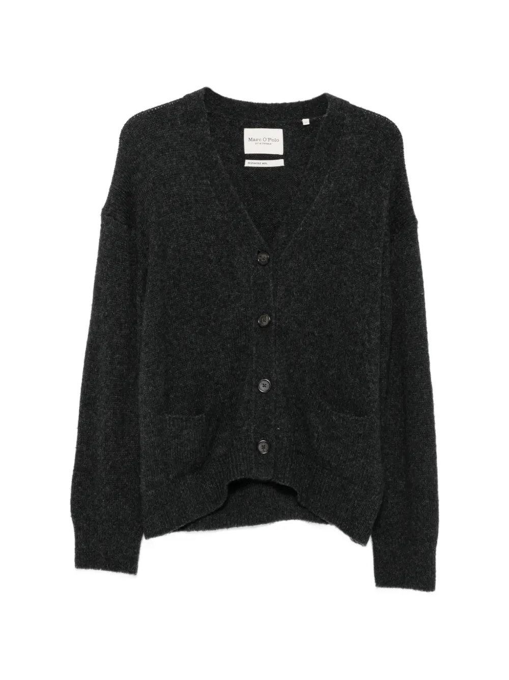 Marc O'Polo Cardigan mit V-Ausschnitt - Grau