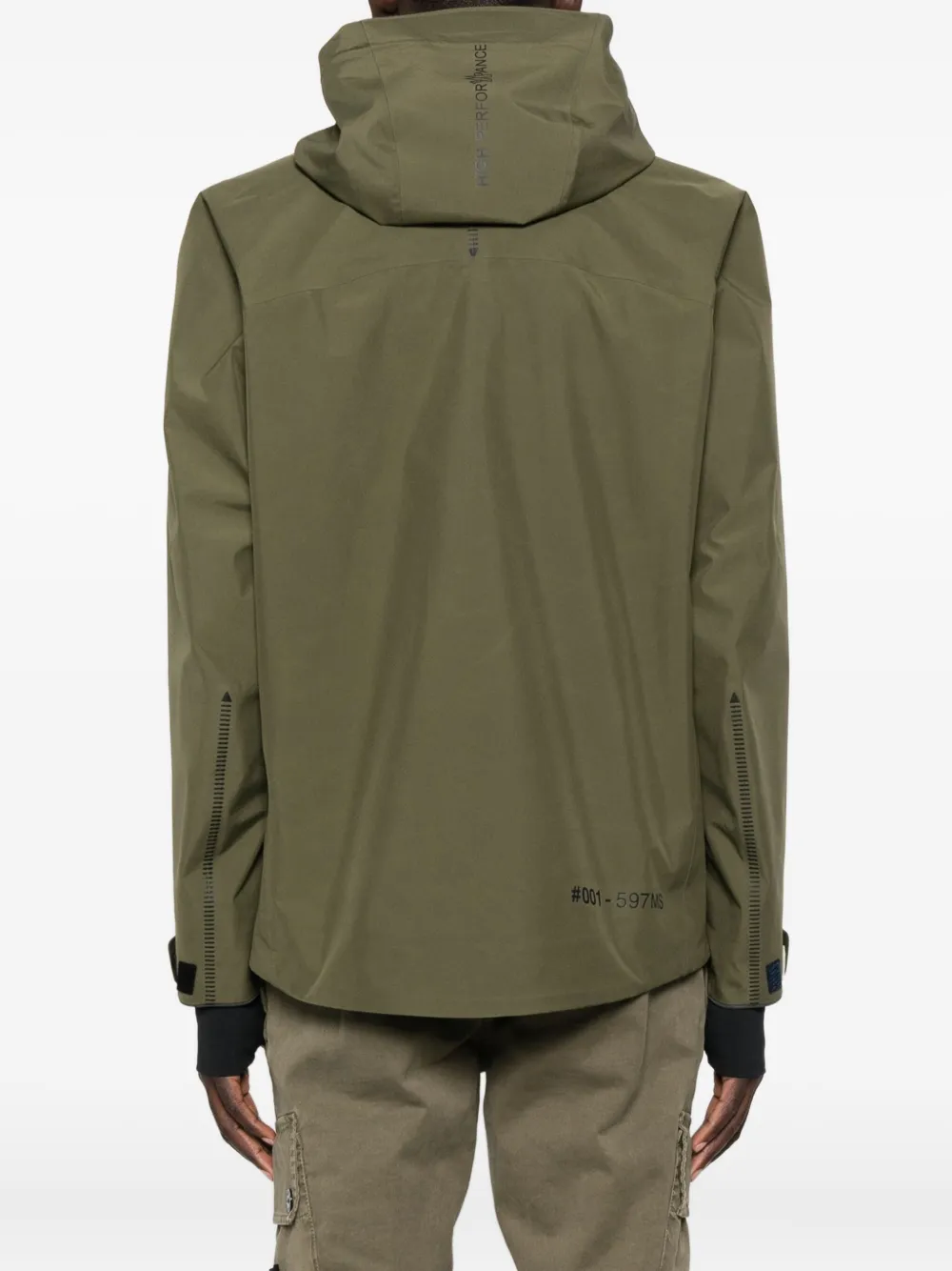 Moncler Grenoble Hinterburgs jack met capuchon Groen