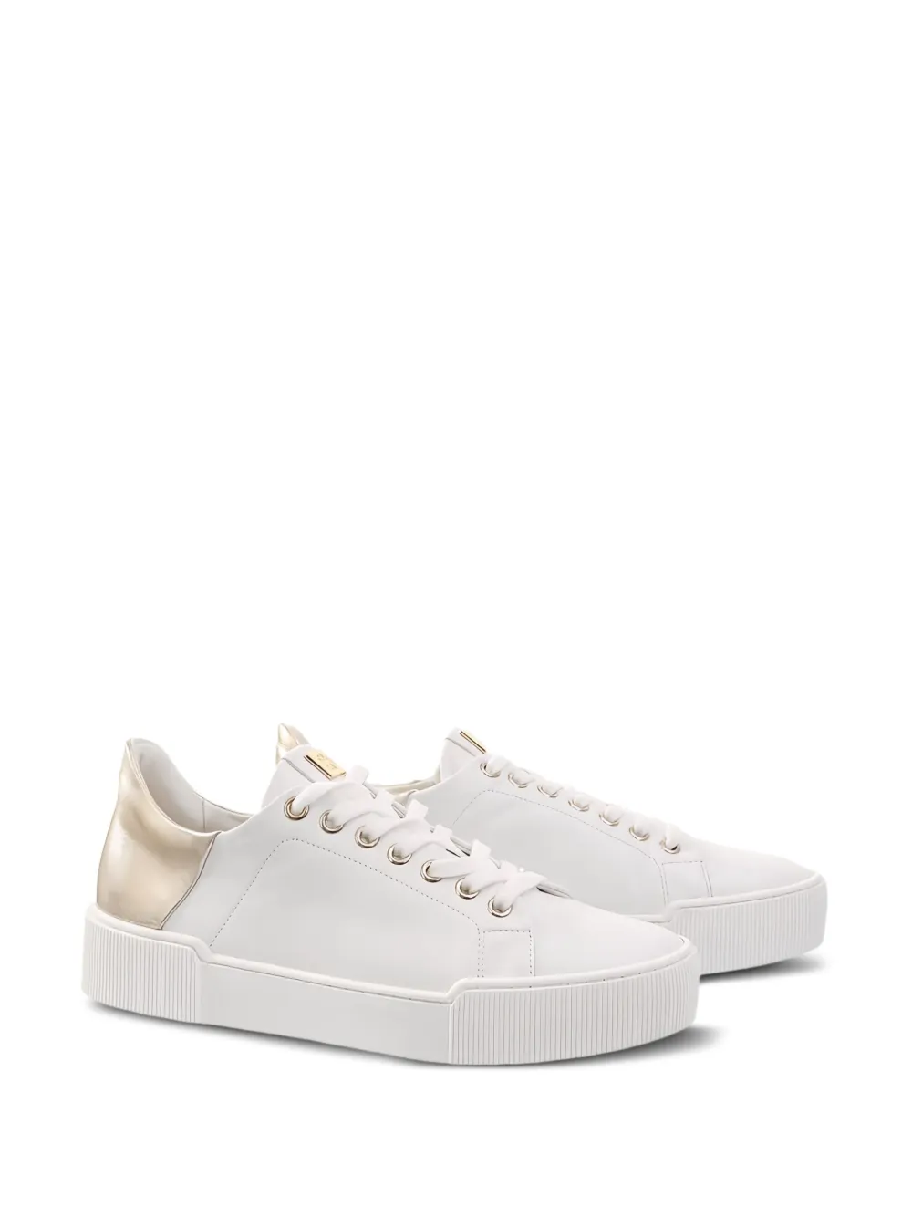 Hogl Blade metallic-heel sneakers - Wit